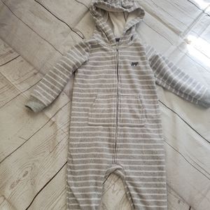 Carter's one piece hooded soft zip outfit